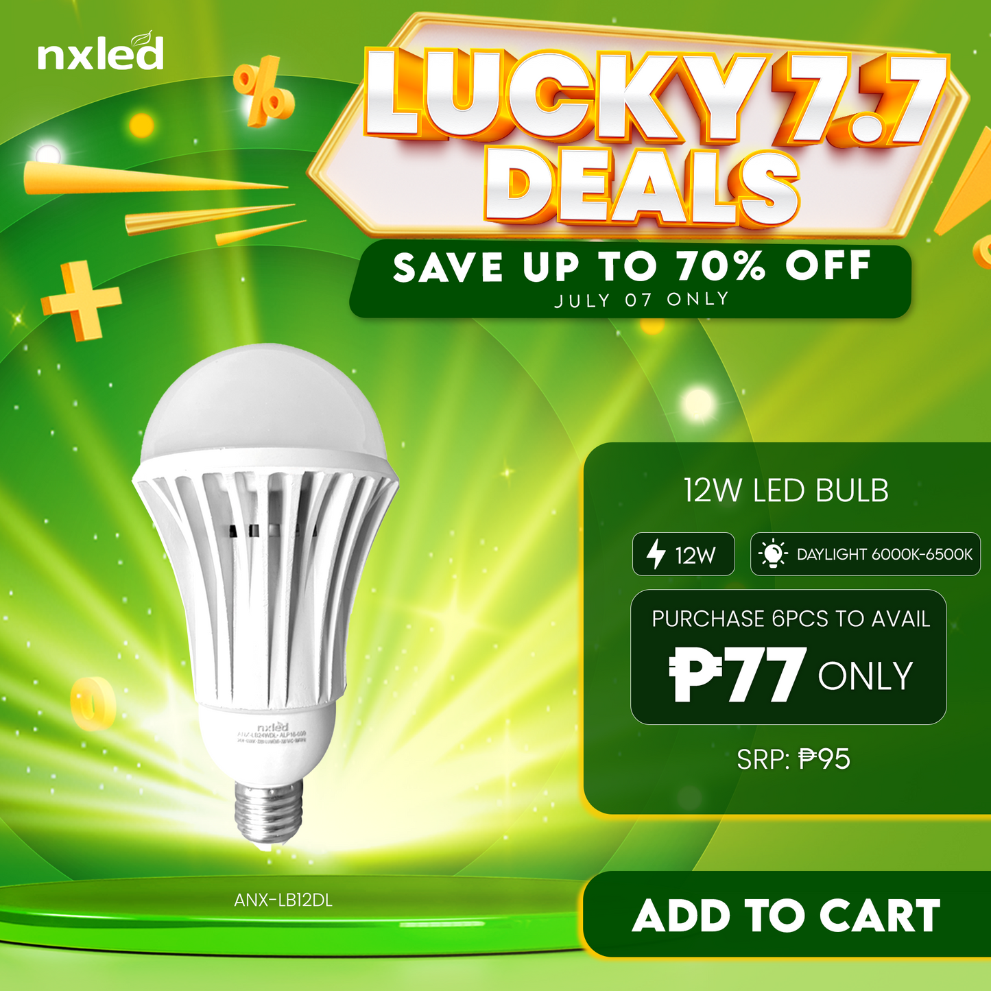 NxLed LED Bulb 12W (ANX-LB12W)