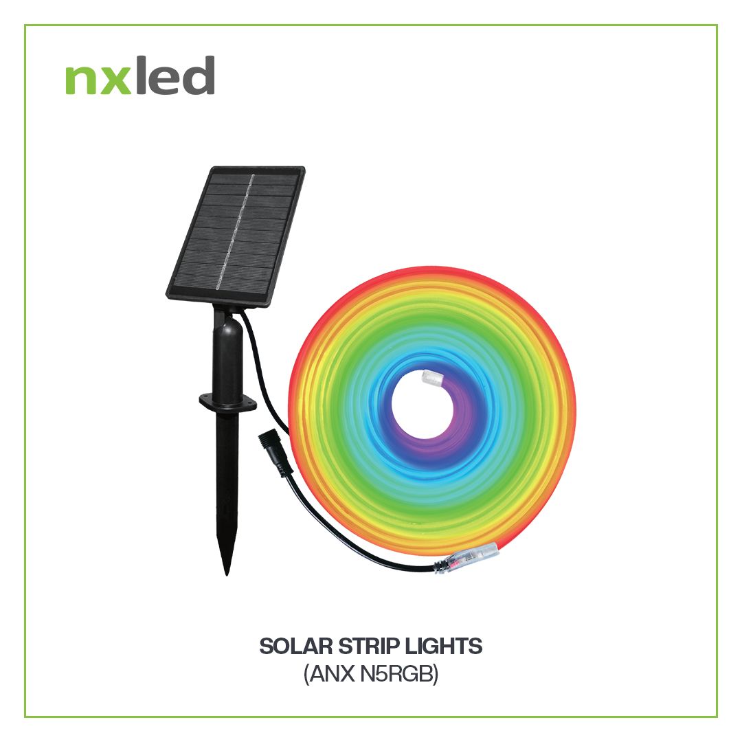 Nxled Solar Striplight (Warm White + RGB) IP65