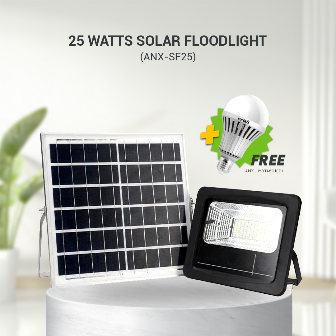 Nxled 25W Solar Floodlight (ANX-SF25)