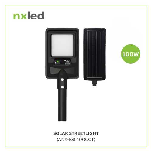 NxLed Solar Streetlight 100W (ANX-SSL100CCT)