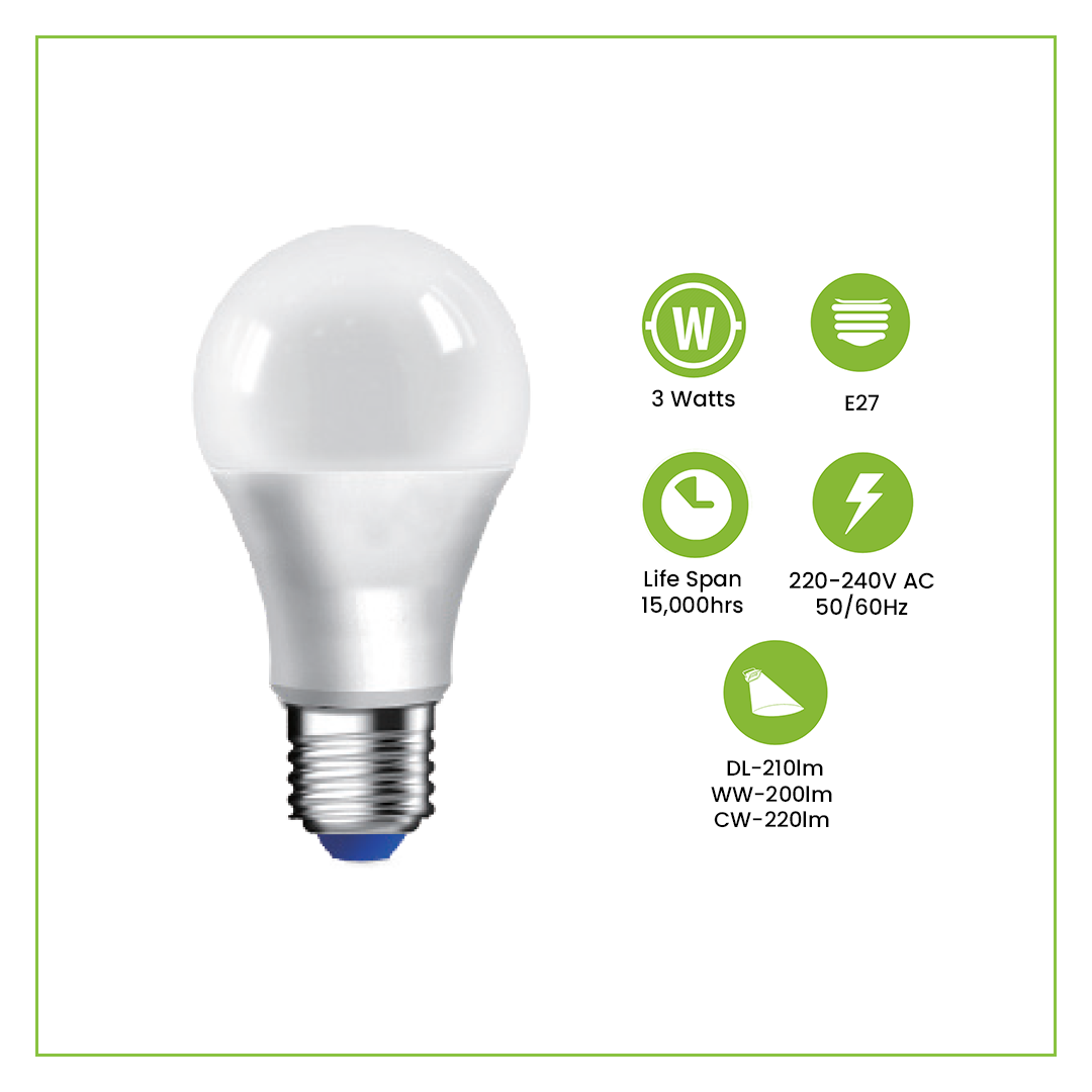 Nxled Tricolor Bulb 3W/5W/7W/10W/15W/20W