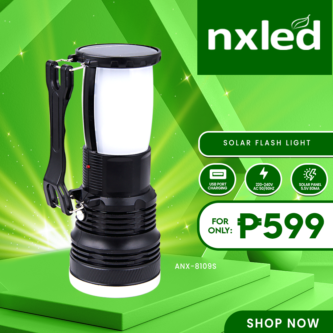 Nxled Solar Rechargeable Flashlight (ANX-8109S)