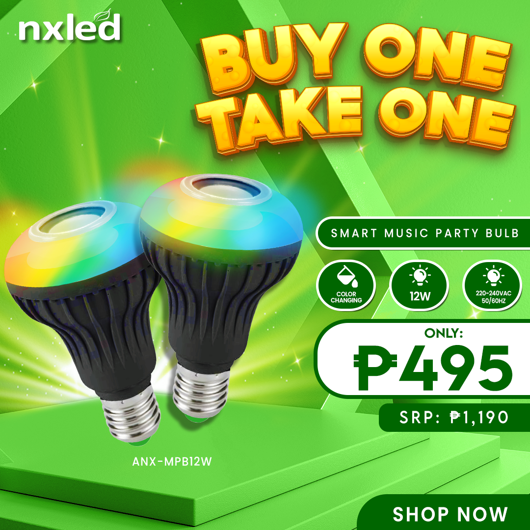 BUY 1 TAKE 1 Nxled Smart Music Party Bulb RGB (ANX-MPB12W x B1T1)
