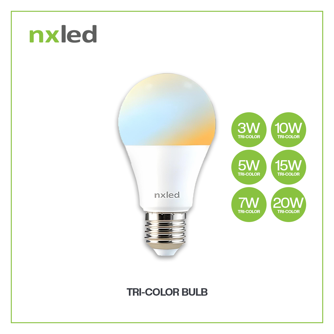 Nxled Tricolor Bulb 3W/5W/7W/10W/15W/20W