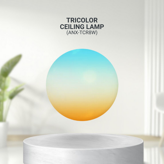 Nxled 8W LED Tri-Color Ceiling Lamp (ANX-TCR8W)