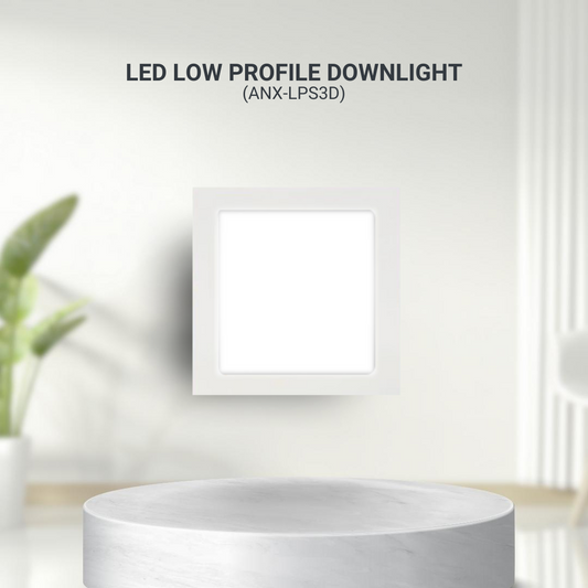 Nxled  3W LED Low Profile Downlight Daylight (ANX-LPS3D)