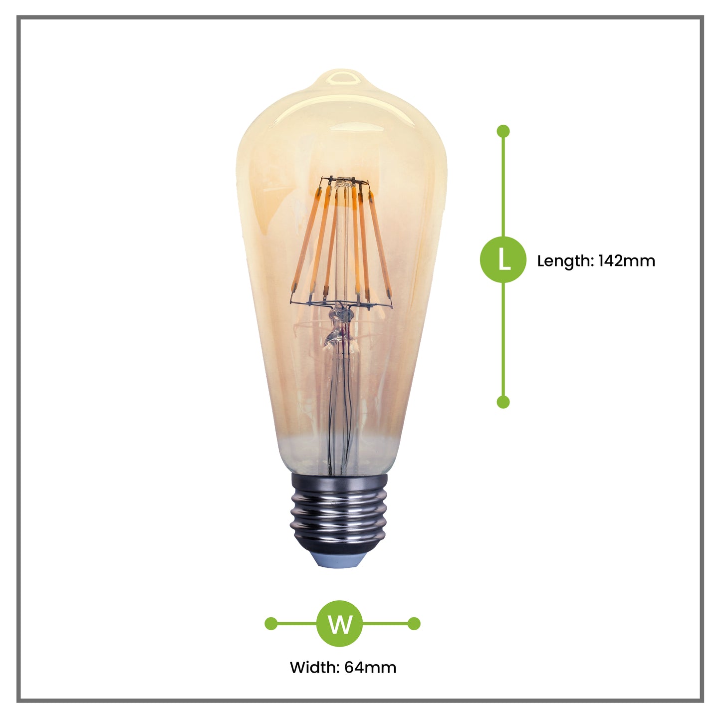 NxLedNxled Amber Filament Bulb (ANX-AFS4W)
Key Features:
Nxled Amber Filament Bulb (ANX-AFS4W)


4W, 2700K Amber, 390 lumens
E27, 64x142mm, 30,000HRS
220-240VAC 50/60Hz
BulbsNXLED