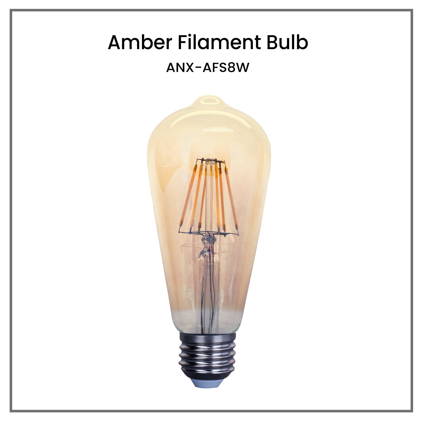 Nxled Amber Filament Bulb (ANX-AFS8W)