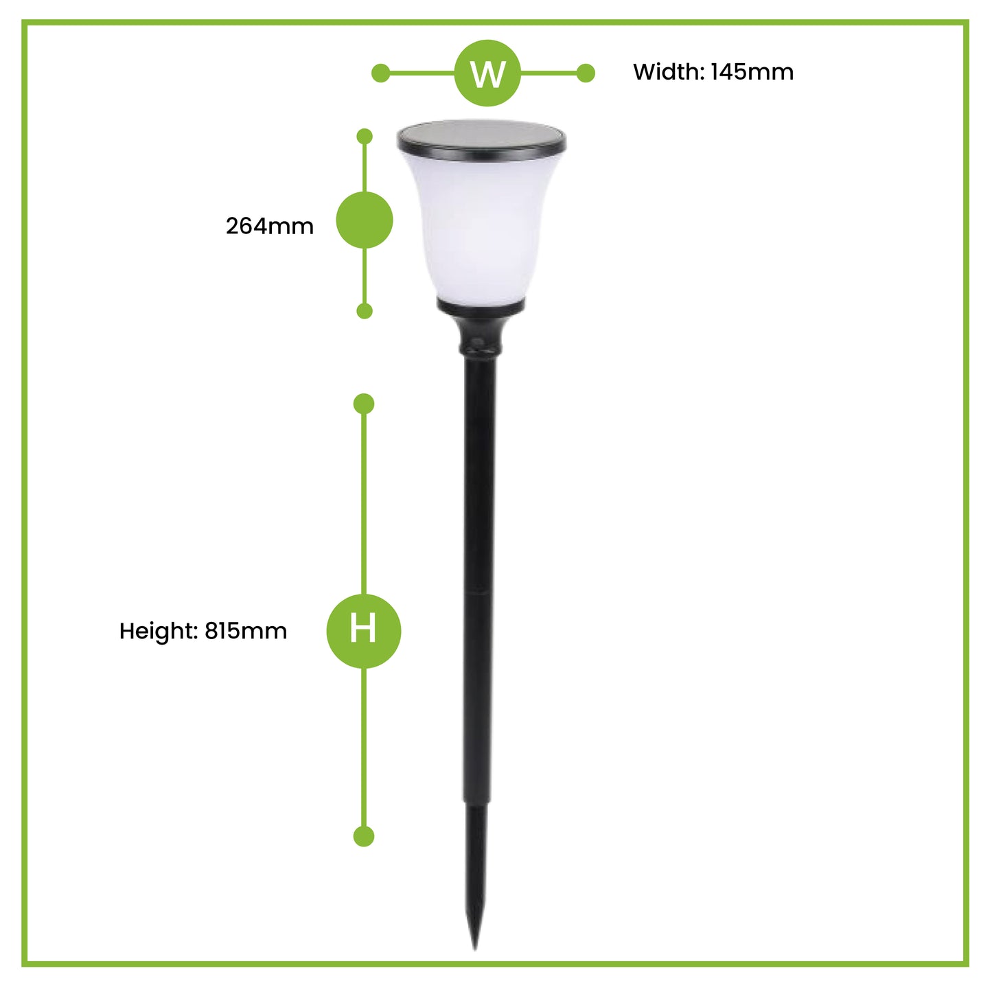Nxled Solar Flame Torch - Warm White (ANX-FT09)