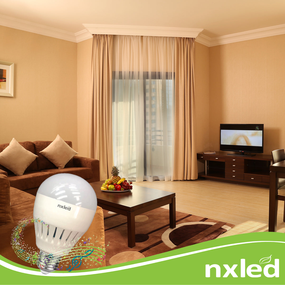 NxLed Tri-Color Music Bulb 4W (ANX-MPB4W)