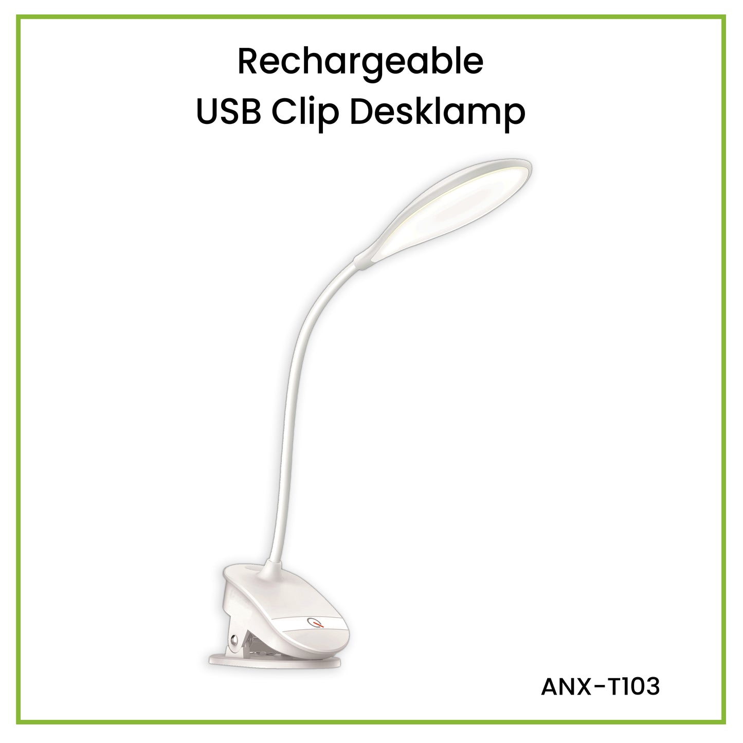 Nxled 4W Rechargeable USB Clip Desklamp Daylight (ANX-T103)