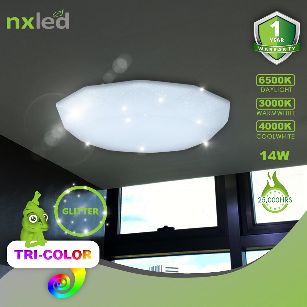 NxLed Tricolor Decorative Ceiling Lamp 14W (ANX-TCD14W)