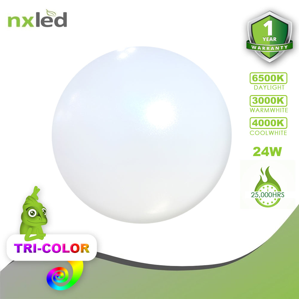 NxLedNxled LED Tri-Color Ceiling Lamp (ANX-TCR24W)
Key Features:
Nxled LED Tri-color Ceiling Lamp (ANX-TCR24W)


24W Tri-color Ceiling lamp
2100lm (DL), 2080lm (WW), 2090lm (CW)
375x103mm, 25,000HRS
220-240VAC 50/60Ceiling LampsNXLED