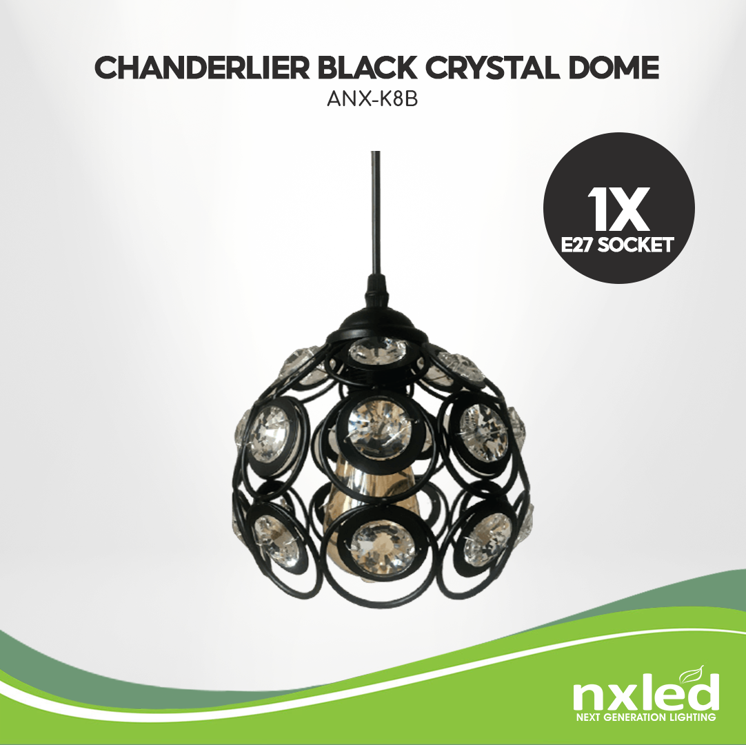 ANX-K8B Crystal Dome Pendant Light – Elegant & Eye-Catching