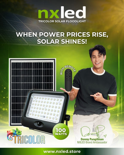 NxLed Solar Floodlight with Battery Indicator - 60W RGB (ANX-SF60RGB)