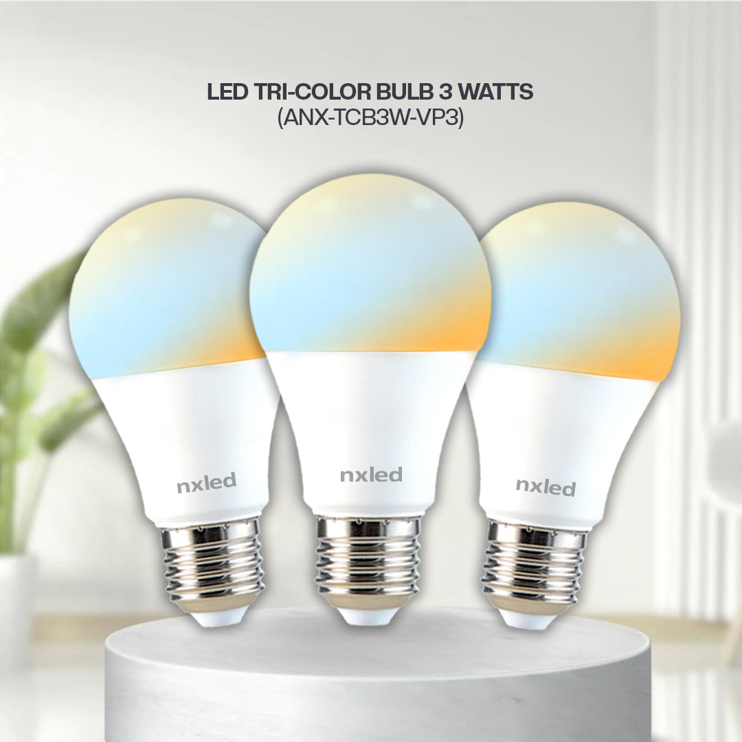 NXLED 3W TRICOLOR VALUE PACK ( 3PCS ) (  ANX-TCB3W-VP3 )