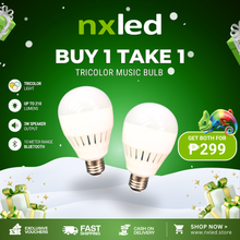 B1T1 NxLed Tri-Color Music Bulb 4W (ANX-MPB4W)