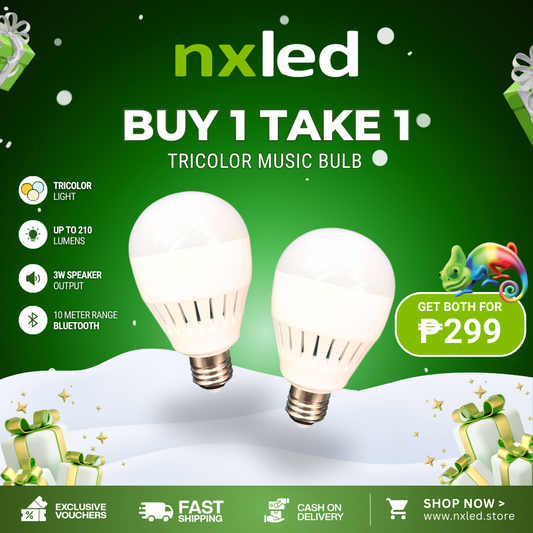 B1T1 NxLed Tri-Color Music Bulb 4W (ANX-MPB4W)