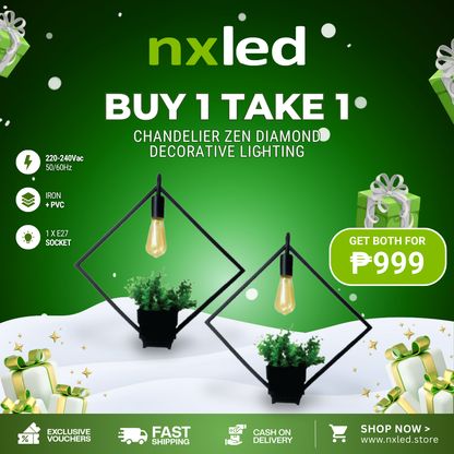 B1T1 NxLed Chandelier Zen Diamond Decorative Lighting (ANX-KA13)