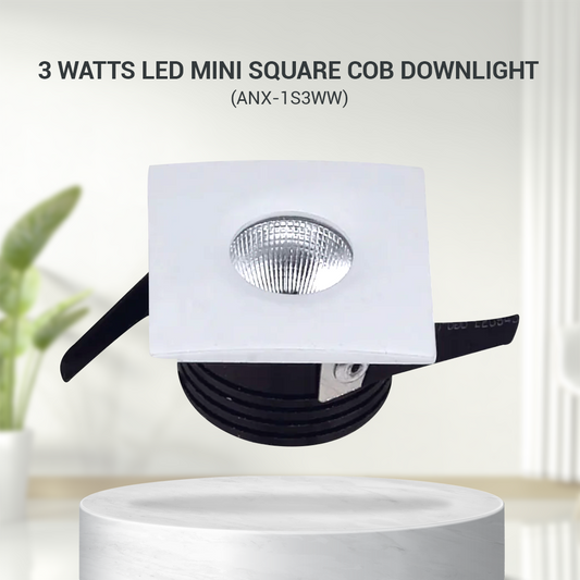 Nxled LED Mini Square COB Downlight 3W (ANX-1S3WW)