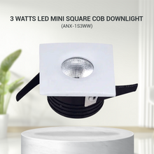 NxLed LED Mini Square COB Downlight 3W (ANX-1S3WW)
