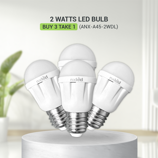 BUY 3 TAKE 1 NXLED 2W LED BULB DAYLIGHT (ANX-A45-2WDL)