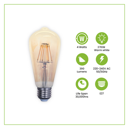 Nxled 4W Filament Bulb
