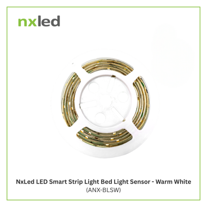 NxLed LED Smart Strip Light Bed Light Sensor - Warm White (ANX-BLSW)