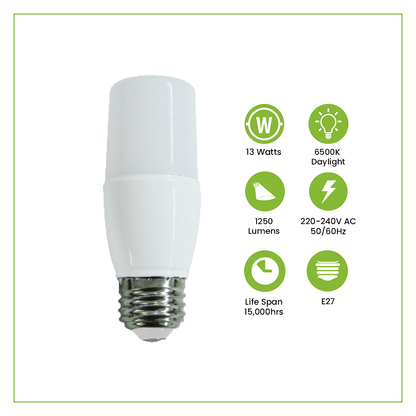 NxLed Bullet Bulb 9W / 13W Daylight 6500K | Energy Saving E27 LED Bulb