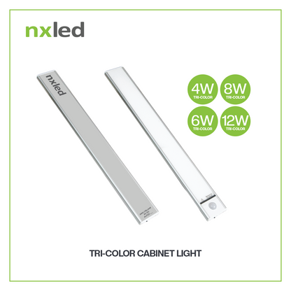 Nxled Tri-Color Cabinet Light 4W/6W/8W/12W