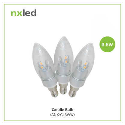 CLEARANCE SALE: 6PCS FOR P100 NxLed Candle Bulb 3.5W (ANX-CL3WW)