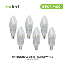 CLEARANCE SALE: 6PCS FOR P100 NxLed Candle Bulb 3.5W (ANX-CL3WW)