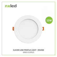 NxLed Clever Low Profile Light - Round 12W (ANX-CLDR12)