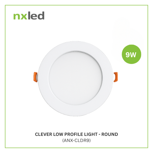 NxLed Clever Low Profile Light - Round 9W (ANX-CLDR9)