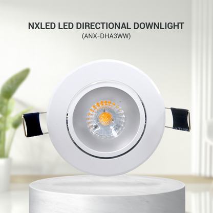NxLed LED Directional Downlight (ANX-DHA3WW)