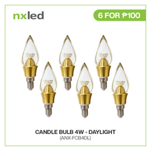 CLEARANCE SALE: 6PCS FOR P100 NxLed Candle Bulb - 4W Daylight/Warm White (ANX-FCB4DL) / (ANX-FCB4WW)