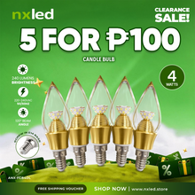 NxLed Candle Bulb - 4W Daylight/Warm White (ANX-FCB4DL) / (ANX-FCB4WW)