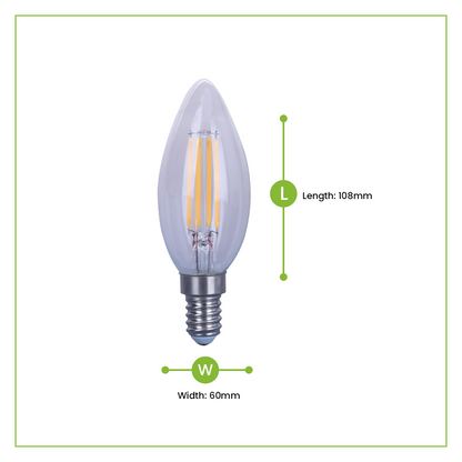 Nxled 4W Filament Bulb - Warm white (3000K)