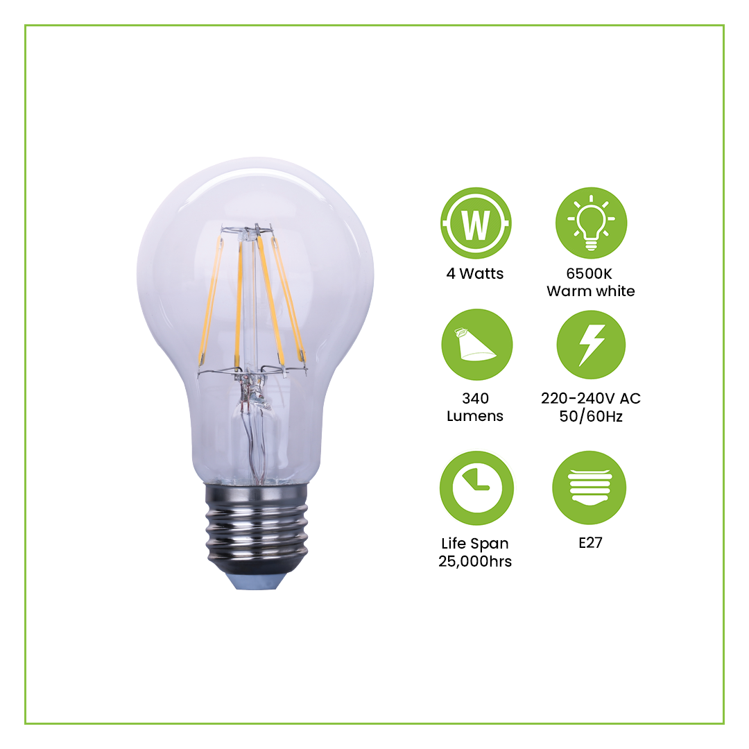 NxLed Filament Bulb - Warm White 4W (ANX-FILB4WW)