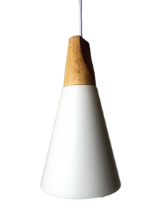 ANX-KA111W Wooden Cone Pendant Light – E27