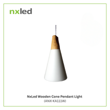 NxLed Wooden Cone Pendant Light (ANX-KA111W)