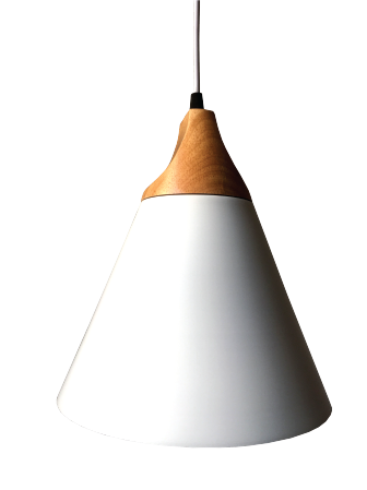 NxLed Wooden Cone Pendant Light (ANX-KA112G)