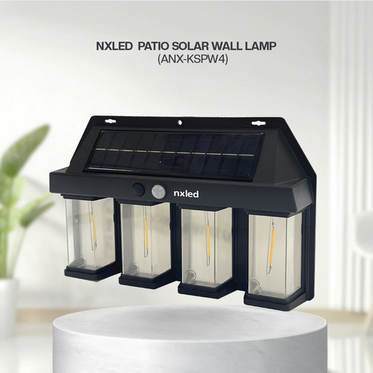 Nxled 4W Solar Wall Light 3000K Warm White IP44