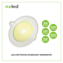 Nxled Round LED Low Profile Downlight 3W/6W/9W/12W/18W (Daylight,Warm White)