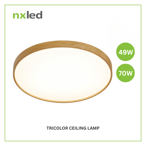 NxLed Tricolor Ceiling Lamp - MOKUZAI 49W (ANX-MK49)