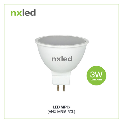 NxLed LED MR16 (Flood) - Daylight 3W (ANX-MR16-3DL)