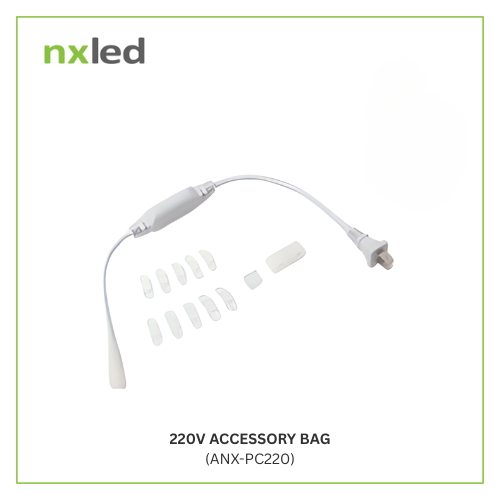 NxLed COB Tape Light 220V Accessory Bag (ANX-PC220)