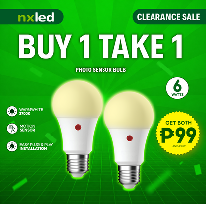 B1T1 Nxled 6W Photo Sensor Bulb Warm White (ANX-PS6WW)