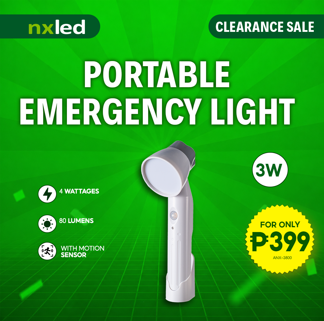 NxLed Portable Emergency Light with Motion Sensor (ANX-3800)