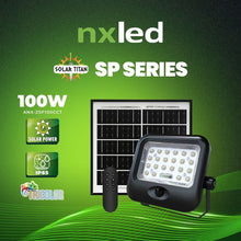 NxLed TRICOLOR Solar Floodlight with Battery Indicator - 100W (ANX-SF100CCT)